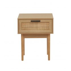 Table de chevet AMANA cannage naturel 40cm