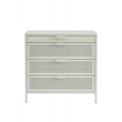 Commode PANTONE métal beige sable 4 tiroirs