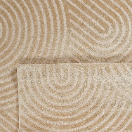 Tapis Olga beige motif arc en ciel 80x150 cm