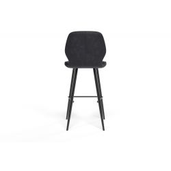 Lot de 2 tabourets ETHAN en PU noir