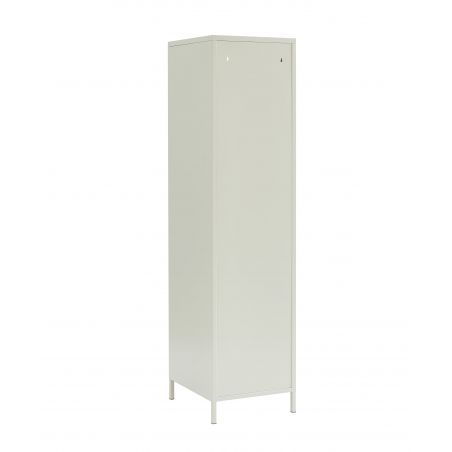 Vestiaire PANTONE beige sable porte en verre cannelé