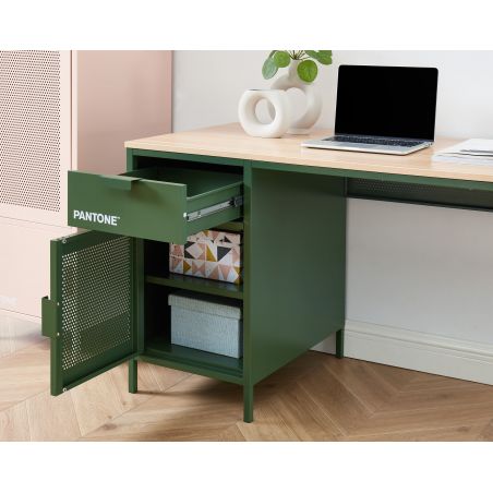 Bureau PANTONEmétal vert olive120cm