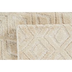 Tapis Ella crème motif losange 80x150 cm