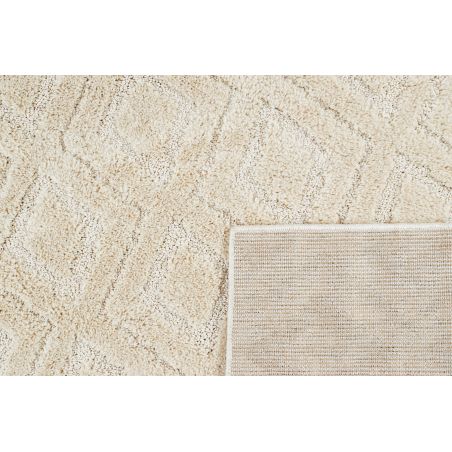 Tapis Ella crème motif losange 80x150 cm