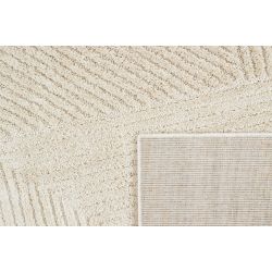 Tapis Ella crème motif linéaire 80x150 cm