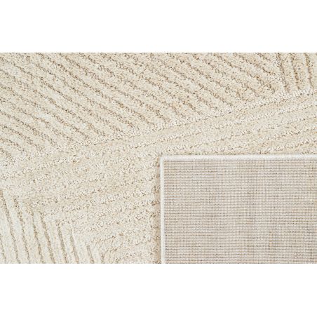 Tapis Ella crème motif linéaire 80x150 cm