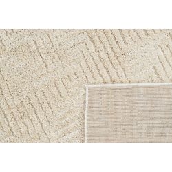 Tapis Ella crème motif labyrinthe 80x150 cm