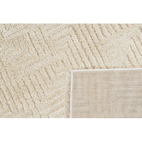 Tapis Ella crème motif labyrinthe 120x170 cm