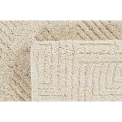 Tapis Ella crème motif labyrinthe 120x170 cm