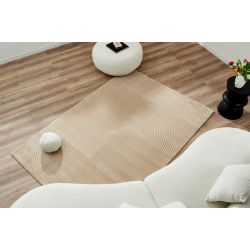 Tapis Olga beige motif géométrique 80x300 cm