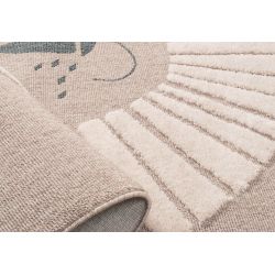 Tapis MALO beige motif lion 80x150 cm