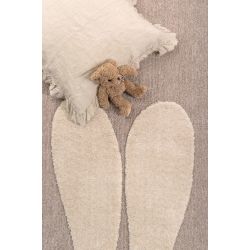 Tapis MALO beige motif lapin 160x230 cm