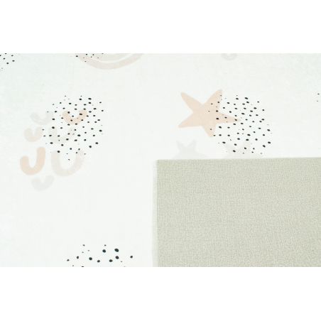 Tapis NOE crème motif étoiles 120x160 cm