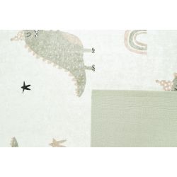 Tapis NOE vert motif dinosaures 160x230 cm