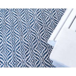 Tapis CHYPRE bleu motif graphique 160x230cm