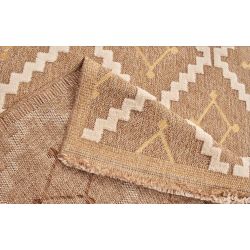 Tapis FORANA blanc et jaune aspect jute 160x230cm