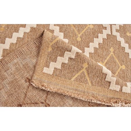 Tapis FORANA blanc et jaune aspect jute 160x230cm