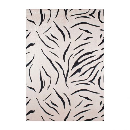 Tapis ALVA beige motif zébré 160x230 cm