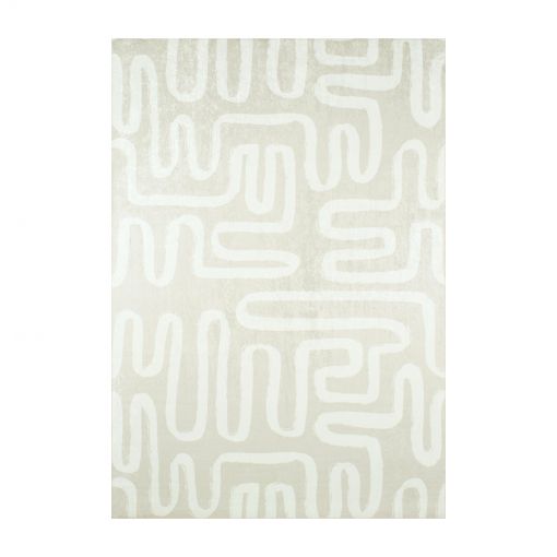 Tapis ALVA beige motif géométrique 180x290 cm