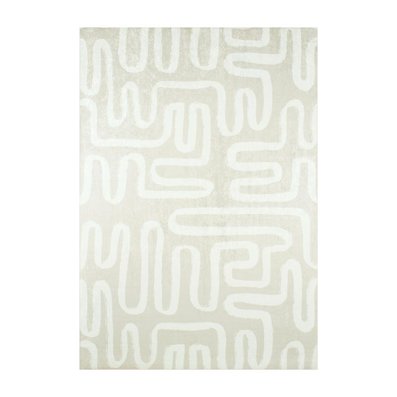 Tapis ALVA beige motif géométrique 80x300 cm