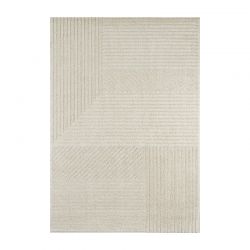 Tapis ELLA crème motif linéaire 80x150 cm