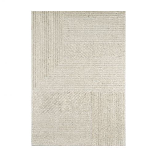 Tapis ELLA crème motif linéaire 200x290 cm