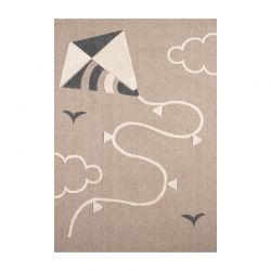 Tapis MALO beige motif ciel 80x150 cm