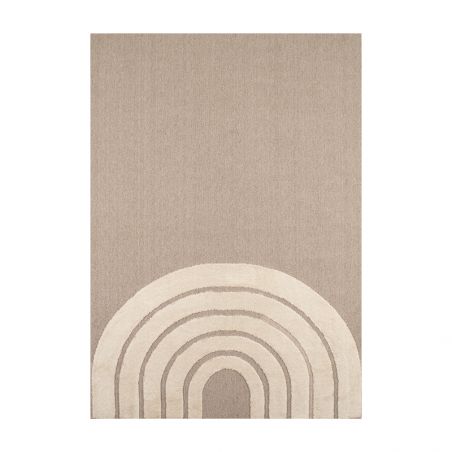 Tapis MALO beige motif arc en ciel 120x170 cm