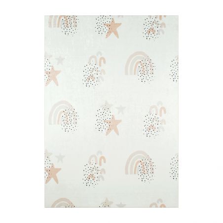 Tapis NOE crème motif étoiles 120x160 cm