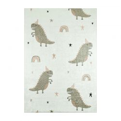 Tapis NOE vert motif dinosaures 160x230 cm