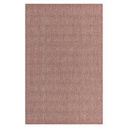 Tapis d'extérieur CHYPRE rouge motif graphique 160x230cm