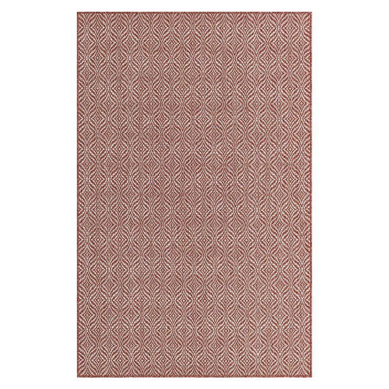 Tapis d'extérieur CHYPRE rouge motif graphique 160x230cm