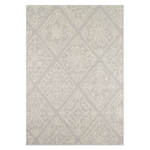 Tapis d'extérieur MADEIRA gris motif abstrait 120x160cm