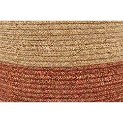 Panier TARO beige et terracotta 23x37 cm