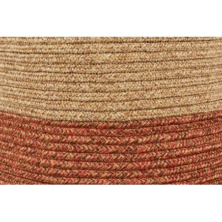 Panier TARO beige et terracotta 23x37 cm