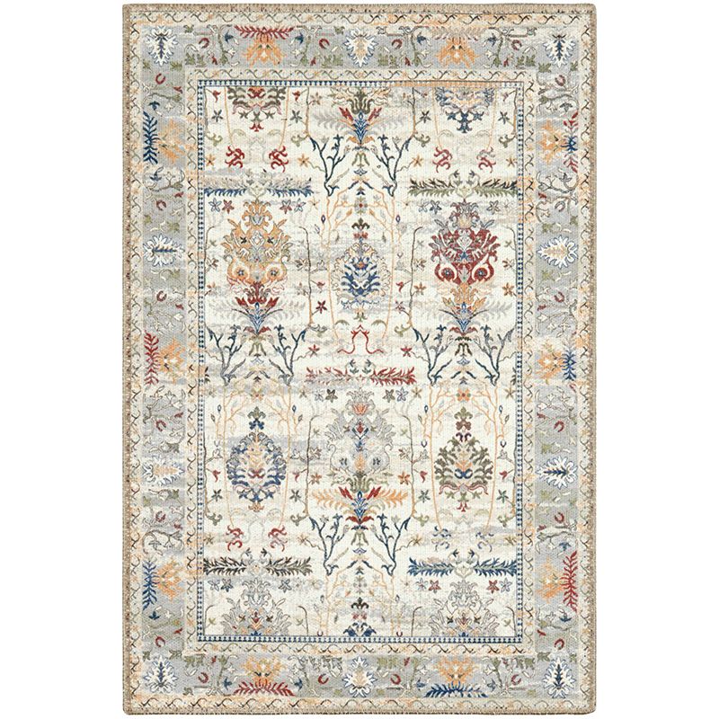 Tapis ERA crème motif floral 80x300 cm