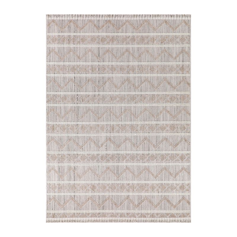 Tapis KUTA beige motif géométrique 120x170 cm