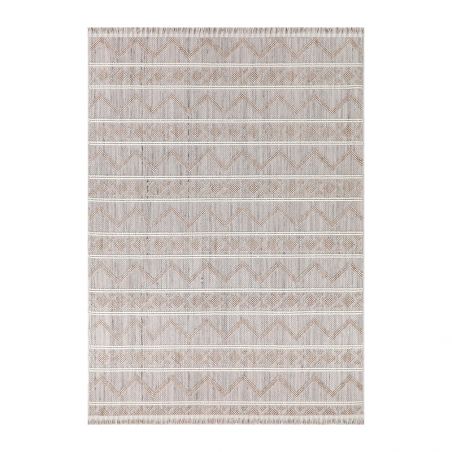 Tapis KUTA beige motif géométrique 120x170 cm