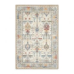 Tapis ERA crème motif floral 67x200 cm