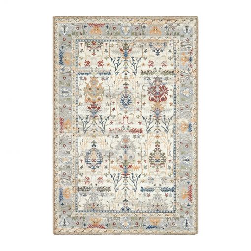 Tapis ERA crème motif floral 67x200 cm