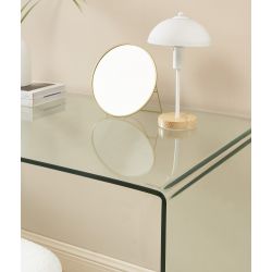 Bureau GINZA verre trempé transparent 120cm