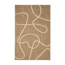 Tapis PIA blanc motif linéaire 120x160 cm