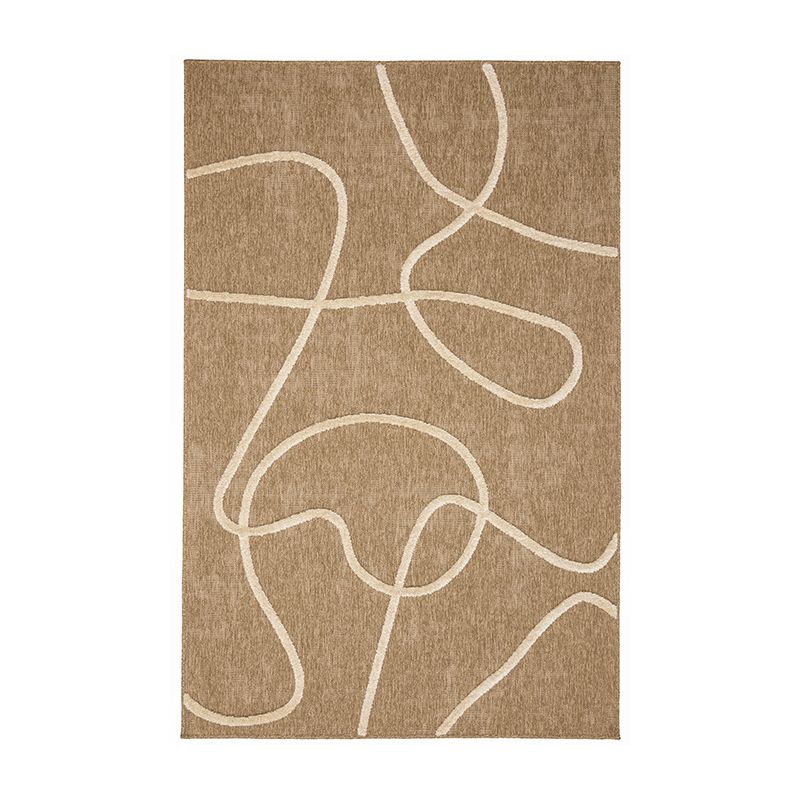 Tapis PIA blanc motif linéaire 120x160 cm