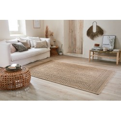 Tapis CAPRI marron aspect jute 120x170 cm