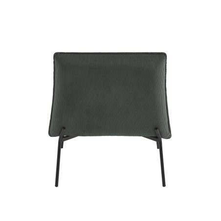 Fauteuil POLA velours côtelé vert