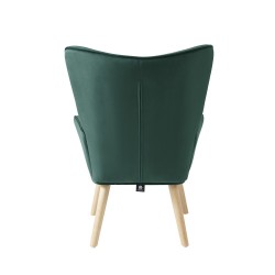 Fauteuil SAM velours vert