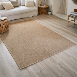 Tapis d'extérieur TABARCA marron aspect jute 160x230 cm