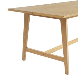 Table à manger PERRETTE placage chêne 200cm