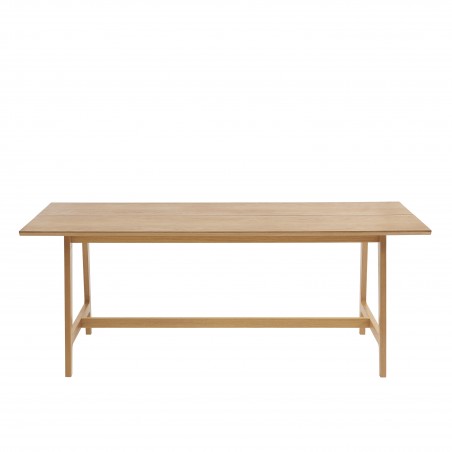 Table à manger PERRETTE placage chêne 200cm