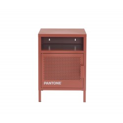 Table de chevet PANTONE métal terracotta 40cm